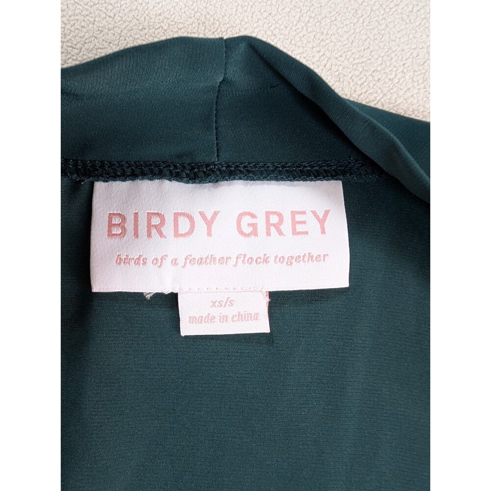 Birdy Grey Kenny Ruffle Sea Glass Robe Ruffle Missing Belt Womens Size XS/S - Picture 3 of 8